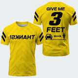 Men's Give Me 3 Feet Yellow TeeCra