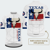 Men’s Personalized Texas Longhorn Skull Lone Star State Cycling Jersey & Kit