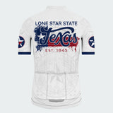 Men’s Personalized Lone Star State Vintage Regular Fit Cycling Jersey