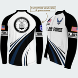 Men’s Personalized U.S. Air Force Retired Recumbent Trike Cycling Jersey & Kit
