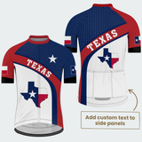Men’s Personalized Texas Lone Star Flag Map Cycling Jersey & Kit
