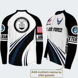 Men’s Personalized U.S. Air Force Proudly Served Recumbent Trike Cycling Jersey & Kit