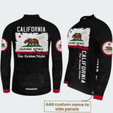Men’s Personalized California Republic Golden State Cycling Jersey & Kit
