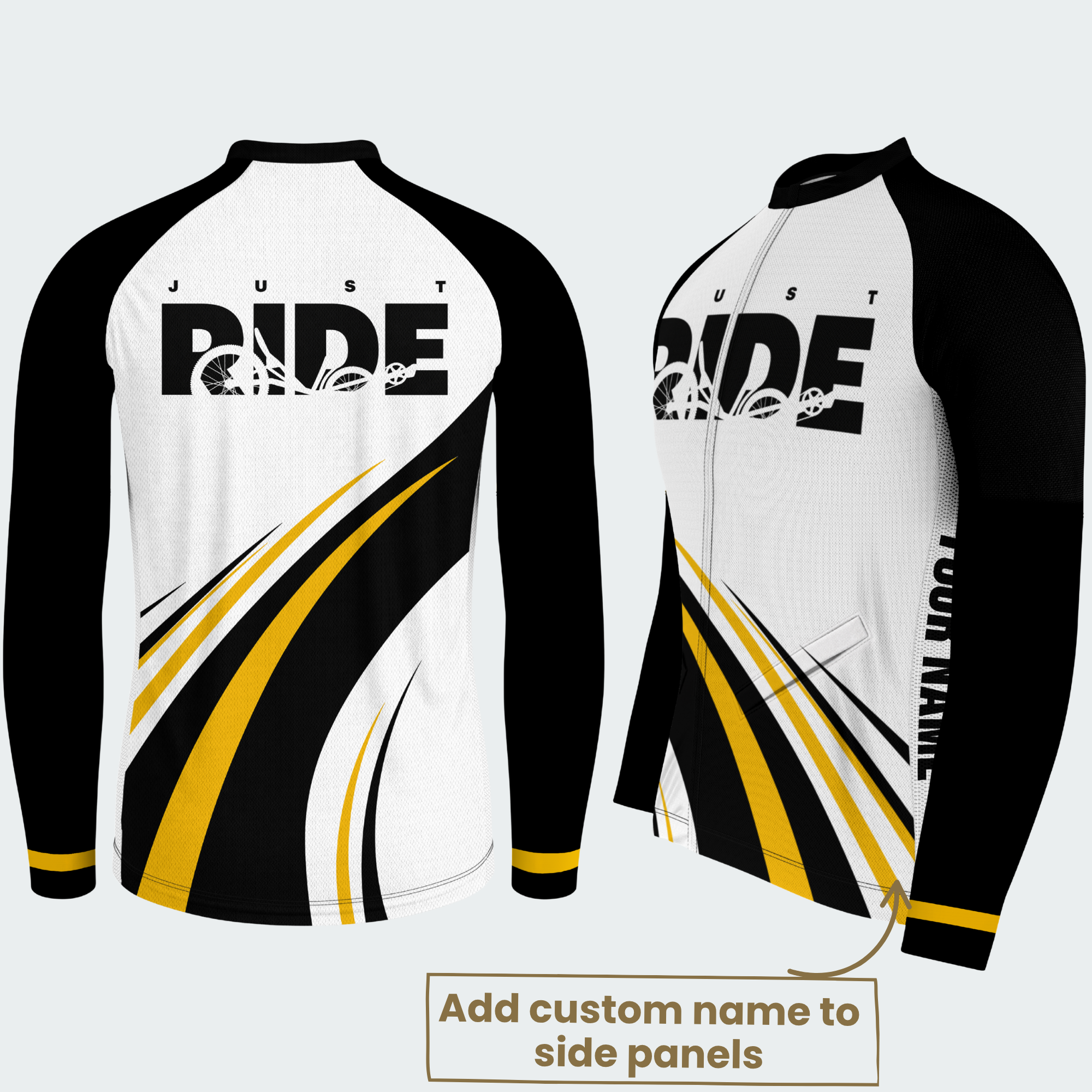 Men’s Personalized Just Ride Recumbent Trike Cycling Jersey & Kit
