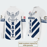 Men’s Personalized U.S. Navy Veteran Proudly Served Cycling Jersey & Kit