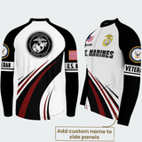 Men’s Personalized U.S. Marines Proudly Served Recumbent Trike Cycling Jersey & Kit