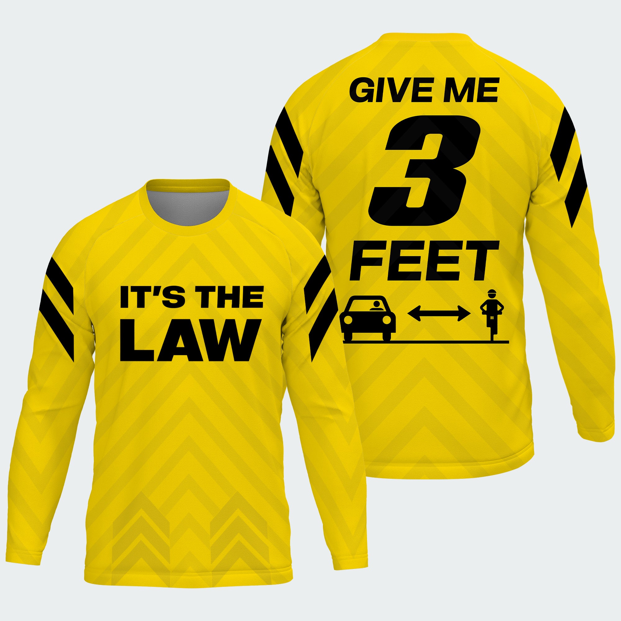 Men's 3 Feet It's The Law Yellow TeeCra