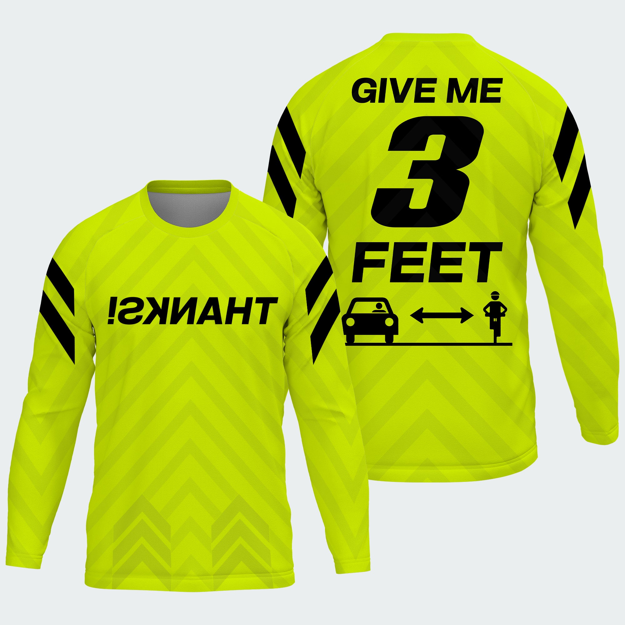 Men's Give Me 3 Feet Neon Yellow TeeCra