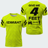 Men's Give Me 4 Feet Neon Yellow TeeCra