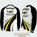 Men’s Personalized Retired & 3 Tired Recumbent Trike Cycling Jersey & Kit