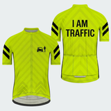 Men's I Am Traffic Share The Road Regular Fit Cycling Jersey