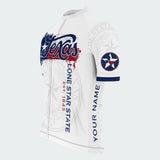 Men’s Personalized Lone Star State Vintage Regular Fit Cycling Jersey