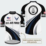 Men’s Personalized U.S. Air Force Proudly Served Recumbent Trike Cycling Jersey & Kit