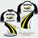 Men’s Personalized Retired & 3 Tired Recumbent Trike Cycling Jersey & Kit