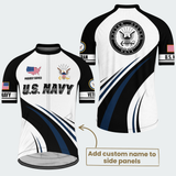 Men’s Personalized U.S. Navy Proudly Served Recumbent Trike Cycling Jersey & Kit