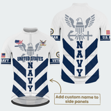 Men’s Personalized U.S. Navy Veteran Proudly Served Cycling Jersey & Kit