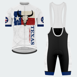 Men’s Personalized Texas Longhorn Skull Lone Star State Cycling Jersey & Kit