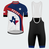 Men’s Personalized Texas Lone Star Flag Map Cycling Jersey & Kit