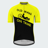 Men’s Personalized Old Man On Trike Recumbent Cycling Jersey & Kit
