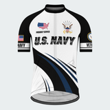 Men’s Personalized U.S. Navy Proudly Served Recumbent Trike Cycling Jersey & Kit
