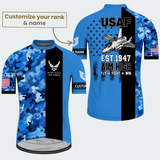 Men’s Personalized U.S. Air Force Aim High Recumbent Trike Cycling Jersey & Kit