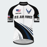 Men’s Personalized U.S. Air Force Proudly Served Recumbent Trike Cycling Jersey & Kit
