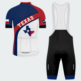 Men’s Personalized Texas Lone Star Flag Map Cycling Jersey & Kit