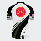 Men’s Personalized U.S. Army Retired Field Artillery Veteran Cycling Jersey