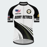 Men’s Personalized U.S. Army Retired Engineer Veteran Cycling Jersey