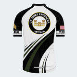 Men’s Personalized U.S. Army Retired Engineer Veteran Cycling Jersey