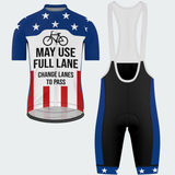 Men's Full Lane Traffic Sign Regular Fit Cycling Kit