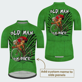 Men's Personalized Old Man On Bike Cycling Jersey & Kit