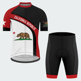 Men’s Personalized California Republic State Cycling Jersey & Kit