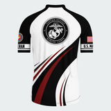 Men’s Personalized U.S. Marines Proudly Served Recumbent Trike Cycling Jersey & Kit