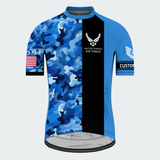 Men’s Personalized U.S. Air Force Aim High Recumbent Trike Cycling Jersey & Kit
