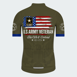 Men’s Personalized U.S. Army Veteran This We’ll Defend Olive Cycling Jersey & Kit