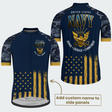 Men’s U.S. Navy Veteran Pride Recumbent Trike Cycling Jersey & Kit