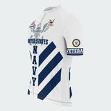 Men’s Personalized U.S. Navy Veteran Proudly Served Cycling Jersey & Kit