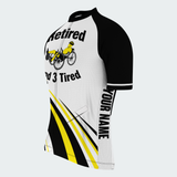 Men’s Personalized Retired & 3 Tired Recumbent Trike Cycling Jersey & Kit