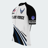 Men’s Personalized U.S. Air Force Retired Recumbent Trike Cycling Jersey & Kit