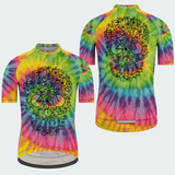 Men's Tie Dye Skull Cycling Jersey & Kit