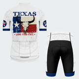 Men’s Personalized Texas Longhorn Skull Lone Star State Cycling Jersey & Kit