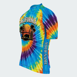 Men's Personalized Tie Dye California State Cycling Jersey & Kit