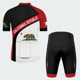 Men’s Personalized California Republic State Cycling Jersey & Kit