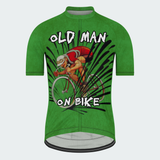 Men's Personalized Old Man On Bike Cycling Jersey & Kit