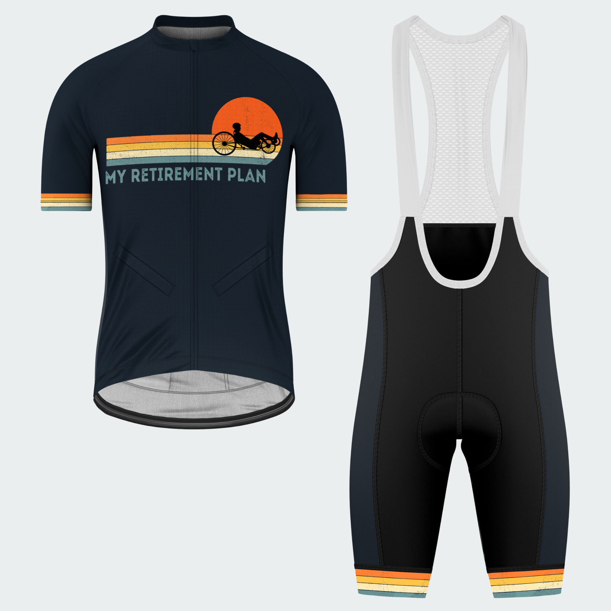 Men’s Personalized My Retirement Plan Recumbent Trike Cycling Jersey & Kit