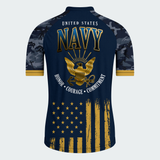 Men’s U.S. Navy Veteran Pride Recumbent Trike Cycling Jersey & Kit