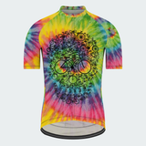 Men's Tie Dye Skull Cycling Jersey & Kit