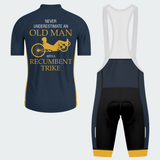 Men’s Personalized Never Underestimate an Old Man Recumbent Trike Cycling Jersey & Kit