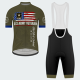 Men’s Personalized U.S. Army Veteran This We’ll Defend Olive Cycling Jersey & Kit